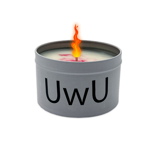 UwU Face - Emoticon Candle